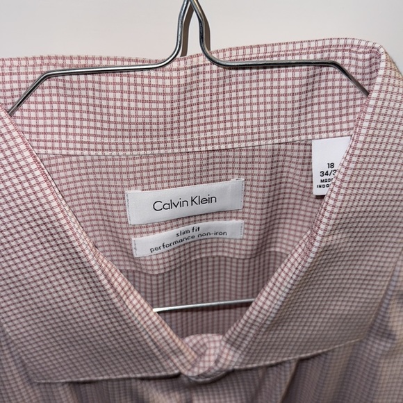 NWOT 18 in neck Calvin Klein button down - Picture 2 of 3
